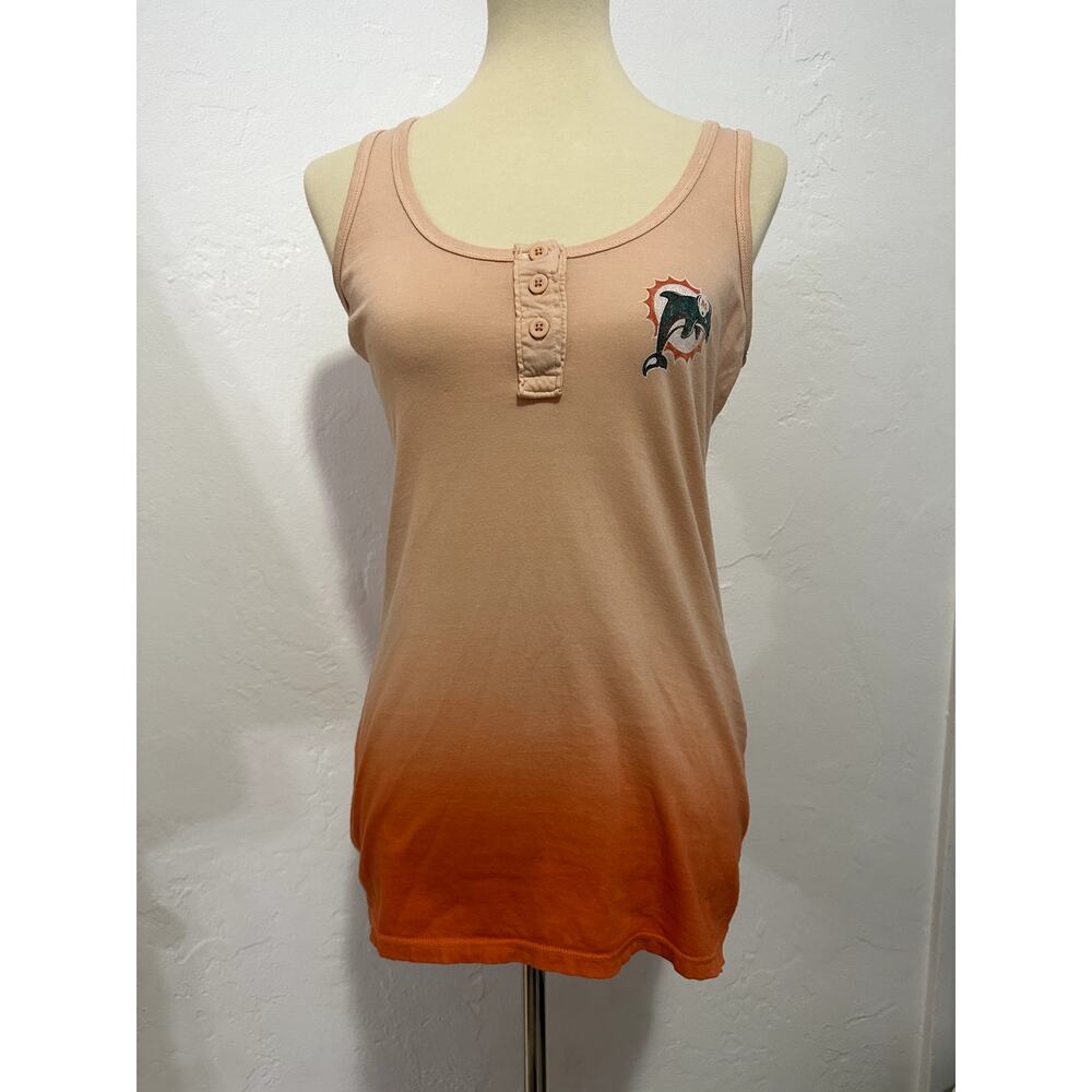 Miami Dolphin ombre tank top
